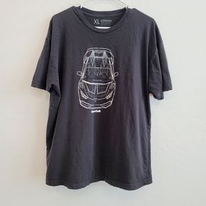 💕TunerCult Lamborghini Silhouette Black Graphic Tee Short Sleeves Men's Size XL